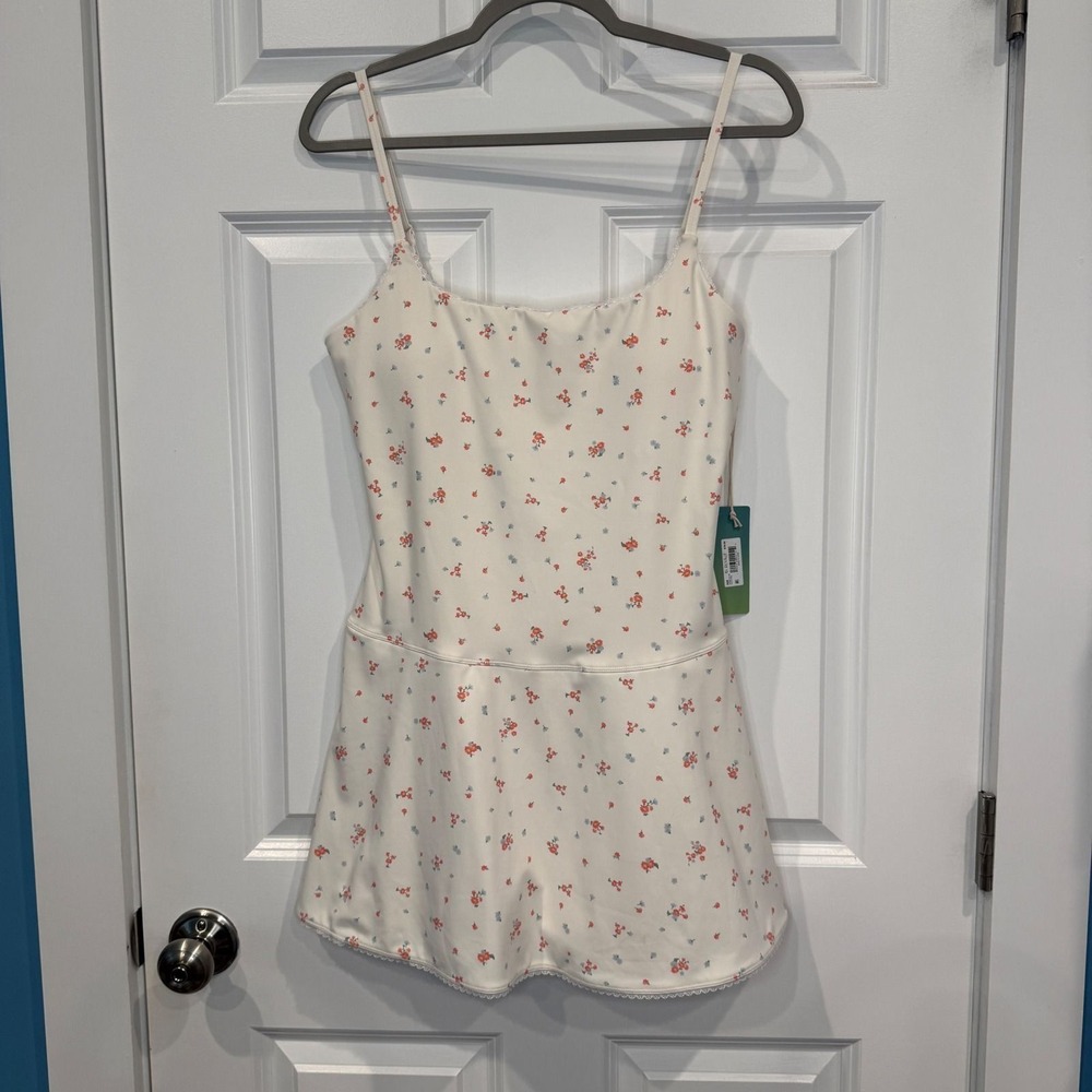 Altar'd State Floral Print Lace Trim Sports Active Mini Dress Size 2XL - Picture 5 of 10
